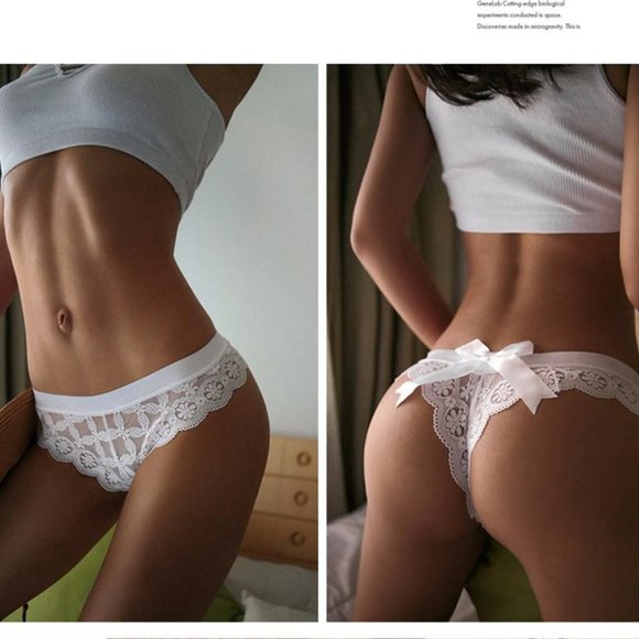 NEW Sexy Bow Back Thong Panties - Picture 8 of 14